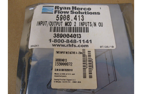 Georg Fischer Signet 159000872 , 3 - 8900.401 - 3 +GF+ Module 2 Input 2 Active - Royal Equipment Royal Equipment