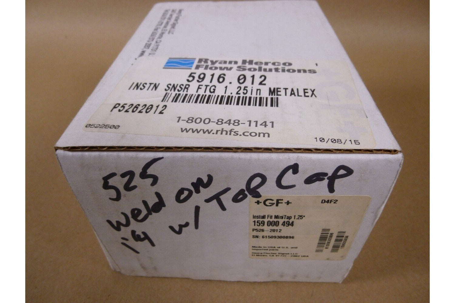GF SIGNET P526-2012 METALEX MINI-TAP 1.25" SENSOR INSERTION FITTING 159000494 | Industrial MRO Replacement Parts, Manufacturing Machine Parts &amp; Components, Heavy Equipment Parts Supplier