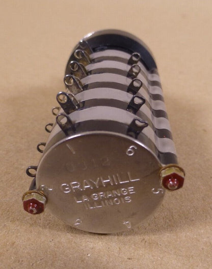 Grayhill 44MS45-05-1-08N Rotary Switch 28VDC 115VAC 5-Deck 8-Position | Electrical MRO Replacement Parts &amp; Components and Commercial Electrical Supplies Company
