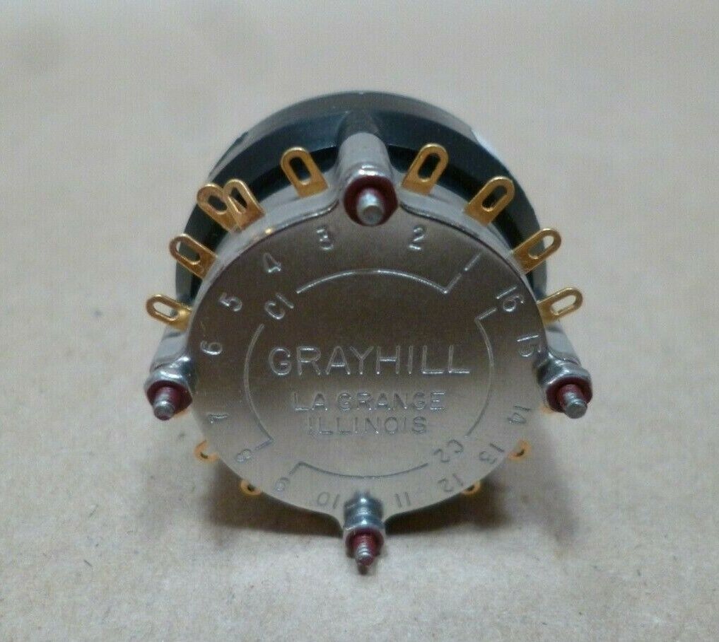 GRAYHILL ROTARY SWITCH M3786/36-0878, 57HS22-01-2-03N 2-01-1-16N-F | Electrical MRO Replacement Parts &amp; Components and Commercial Electrical Supplies Company