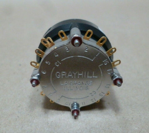 GRAYHILL ROTARY SWITCH M3786/36 - 0878, 57HS22 - 01 - 2 - 03N 2 - 01 - 1 - 16N - F - Royal Equipment GRAYHILL