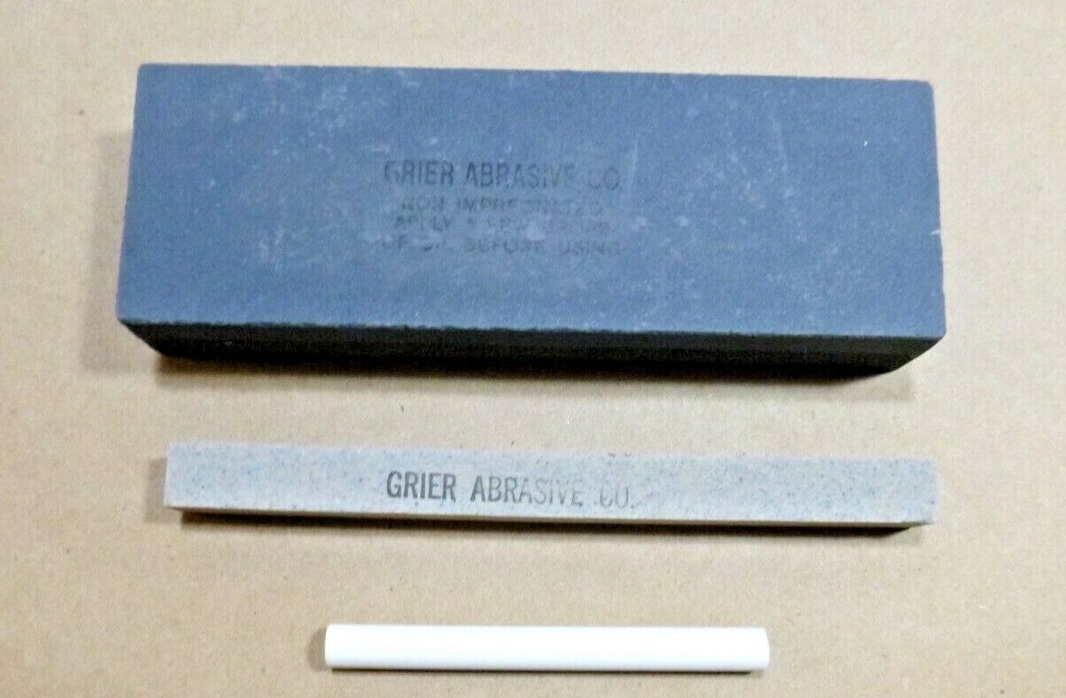 Grier Abrasive Co. Combination Bench Stone 1" x 2" x 6" Coarse/Fine Made in USA | Industrial MRO Tools and Replacement Industrial Equipment Components