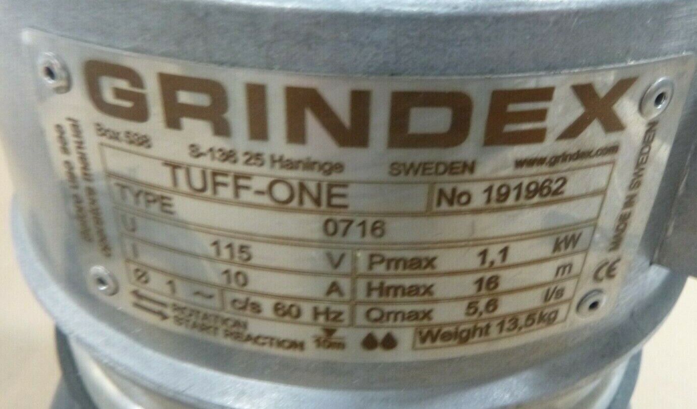 GRINDEX TUFF-ONE COMMERCIAL SUBMERSIBLE SUMP DRAINAGE PUMP 2" , UP TO 10M | Industrial MRO Tools and Replacement Industrial Equipment Components