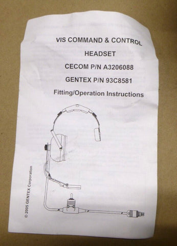 H - 364/VRC US Army Military Headset / Microphone NSN 5965 - 01 - 386 - 9134 - Royal Equipment USGI