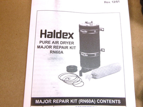 Haldex Air Dryer Service Kit RN - 60 - V, RN60V - Royal Equipment HALDEX