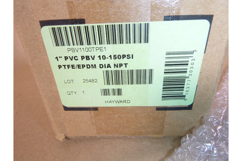 Hayward PBV1100TPE1, 1" PVC Pressure Reducing Control Valve 10 - 150PSI, PTFE/EPDM - Royal Equipment Royal Equipment