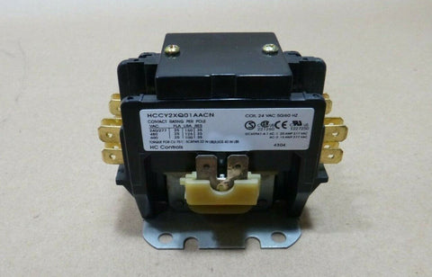 HC Controls Definite Purpose Contactor 2P 24V 25A Fits Carrier Bryant HN52KC025 - Royal Equipment HC Controls