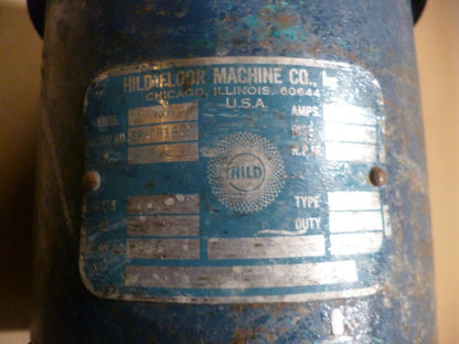 HILD FLOOR SCRUBBING MACHINE GP-15A REPLACEMENT AC MOTOR 1/2 HP. 115 VOLT | Industrial Electric Motors, Pumps &amp; Parts