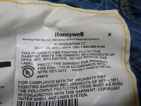 HONEYWELL US MILITARY PROPRIETARY PROXIMITY FIRE FIGHTING PROTECTIVE PANTS 34x35 - Royal Equipment Honeywell