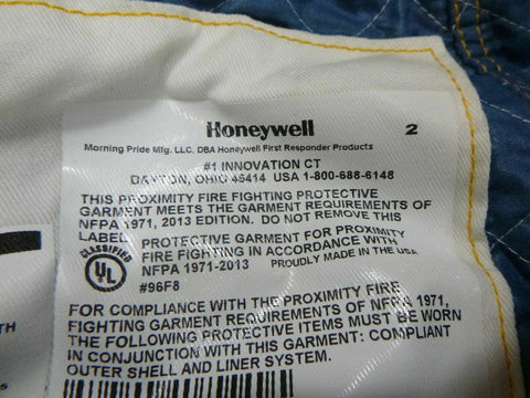 HONEYWELL US MILITARY PROPRIETARY PROXIMITY FIRE FIGHTING PROTECTIVE PANTS 42x31 - Royal Equipment Honeywell