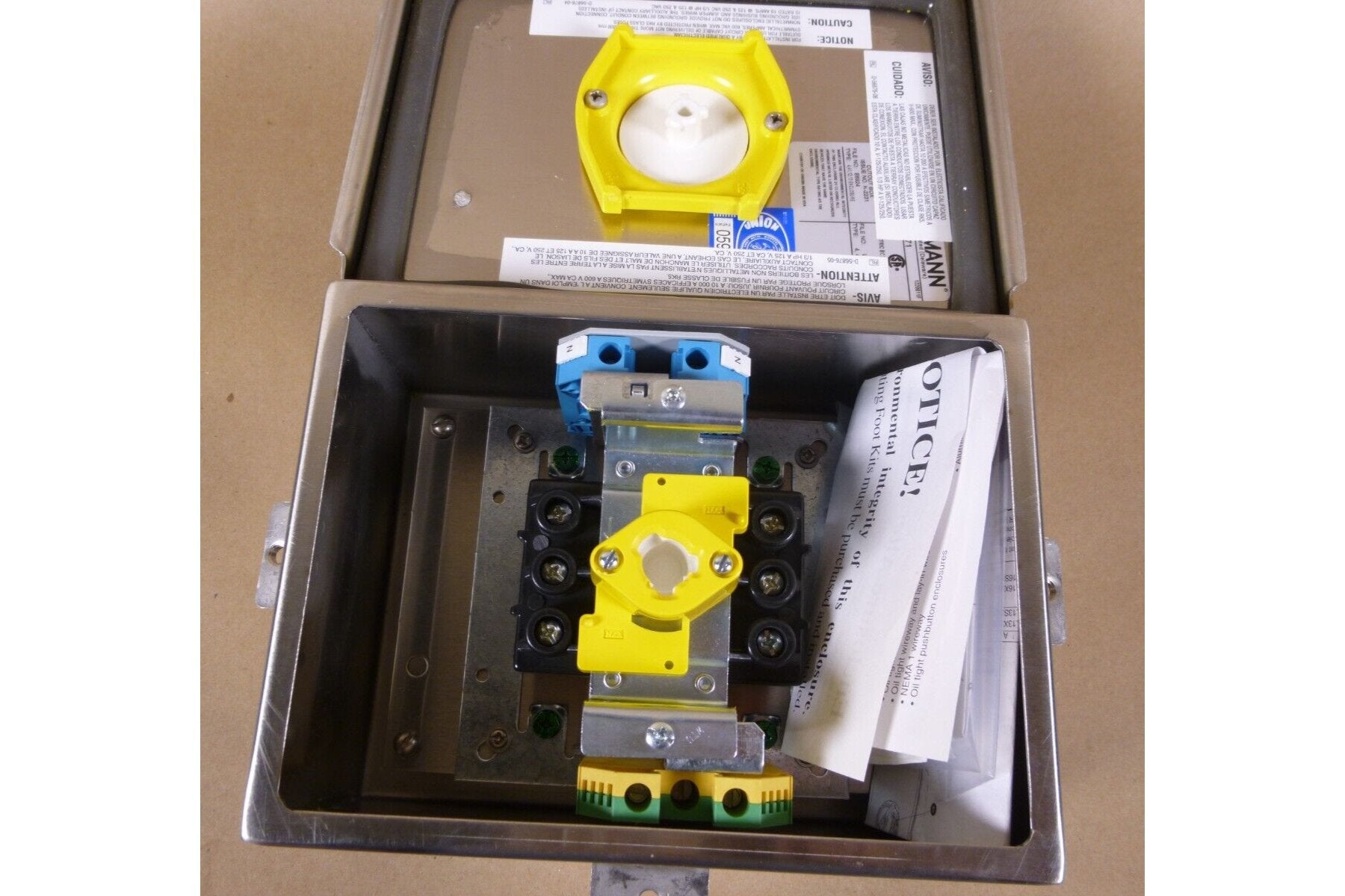 HUBBELL HBL16S63D 60A 600V 3P ROTARY MOTOR DISCONNECT SWITCH CIRCUIT-LOCK 66063D | Electrical MRO Replacement Parts &amp; Components and Commercial Electrical Supplies Company