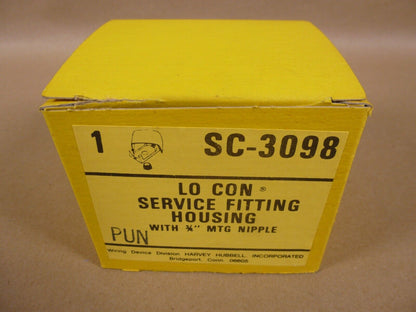 Hubbell SC3098 Lo-Con Service Fitting Aluminum Housing 3/4 inch Nipple Included | Electrical MRO Replacement Parts &amp; Components and Commercial Electrical Supplies Company
