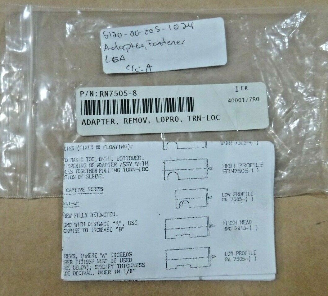 Huck / Alcoa Aircraft TurnLock Fastener Removal Tool RN7505 - 8, 5120 - 00 - 005 - 1024 - Royal Equipment HUCK