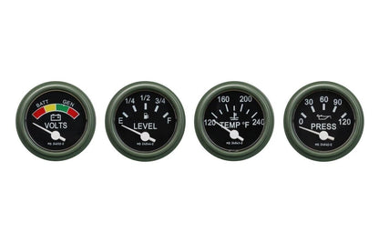 HUMVEE HMMWV M998 M939 M35 4 GAUGE KIT TEMPERATURE VOLTMETER FUEL LEVEL OIL | Genuine M35 Military Truck Parts and M939 Cargo Truck Surplus Parts