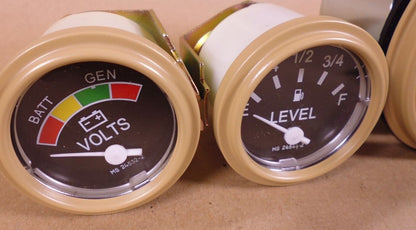 HUMVEE M998 5 GAUGE KIT TEMPERATURE VOLTMETER FUEL LEVEL OIL SPEEDOMETER TAN | Genuine HMMWV Replacement Parts and Military Surplus Humvee Parts &amp; Accessories