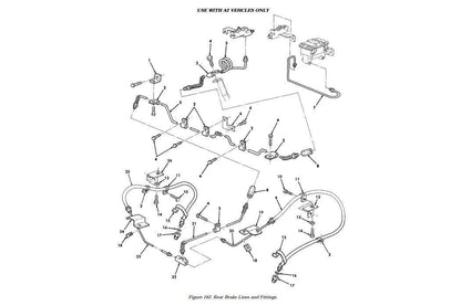 Humvee M998 A2 Rear Brake Line Bracket AM General EC12460522 , 5340-01-458-7147 | Genuine HMMWV Replacement Parts and Military Surplus Humvee Parts &amp; Accessories