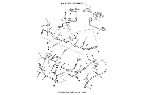 Humvee M998 A2 Rear Brake Line Bracket AM General EC12460522 , 5340 - 01 - 458 - 7147 - Royal Equipment Royal Equipment