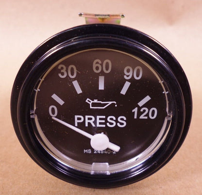 HUMVEE M998 M35 M939 120PSI OIL PRESSURE GAUGE MS24540-2 Black 6620-00-115-9042 | Genuine M35 Military Truck Parts and M939 Cargo Truck Surplus Parts