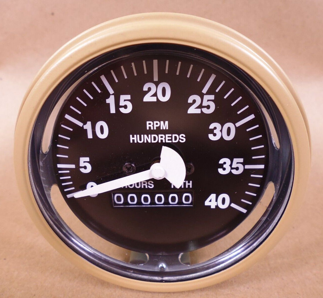 Humvee M998 M939 M35 Tachometer RPM Gauge MS35916-2 Tan , 6680-00-825-2076 | Genuine M35 Military Truck Parts and M939 Cargo Truck Surplus Parts