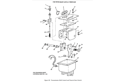 Humvee M998 Trans Neutral Safety Switch 12338434 5597263 2920 - 01 - 249 - 3492 - Royal Equipment Royal Equipment