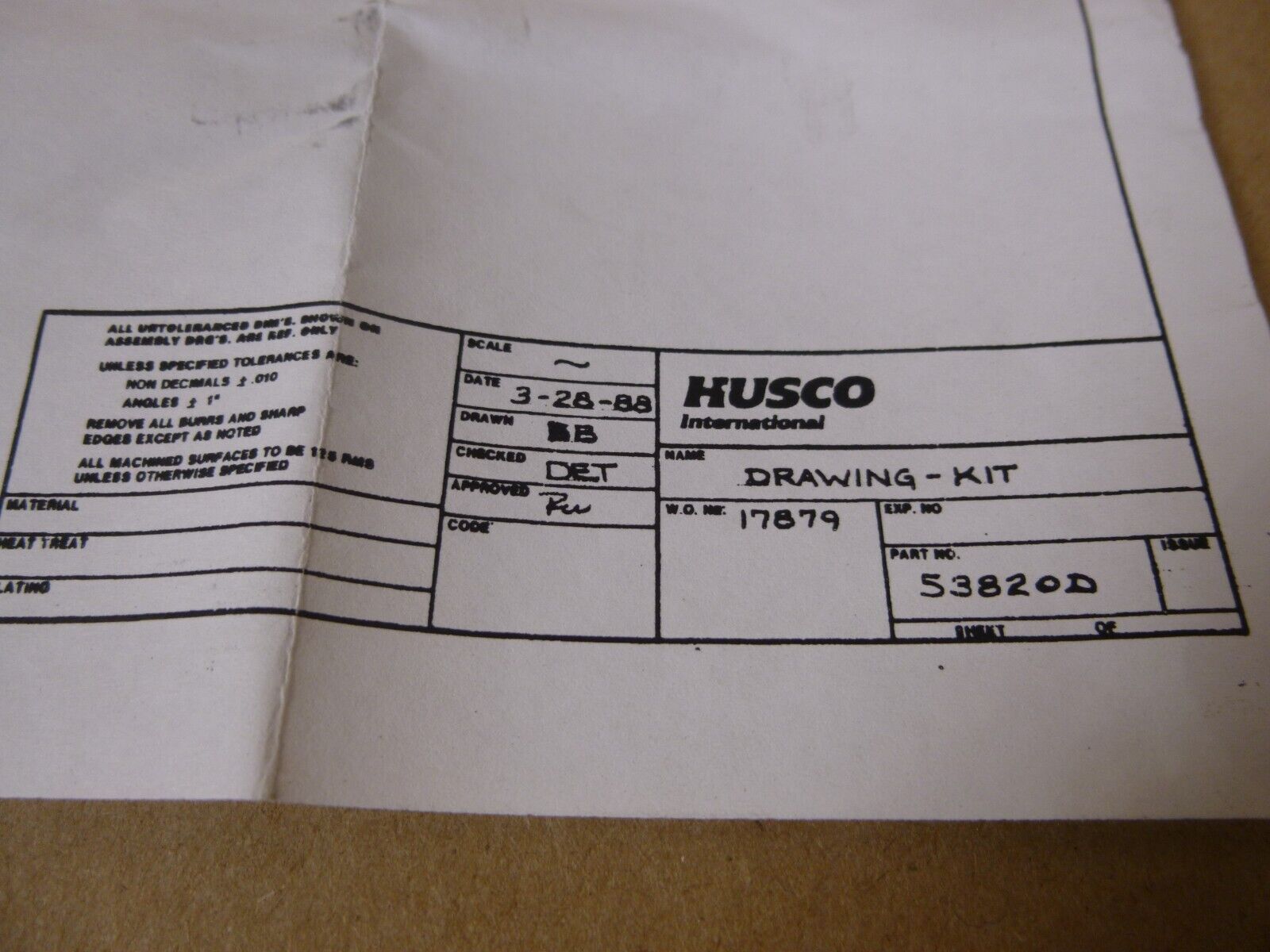 Husco 53820D Fits JLG Service Control Valve Parts Kit 8904036 , 4820-01-297-5208 | Industrial Tractor Parts Supplier and Surplus Tractor Parts &amp; Accessories