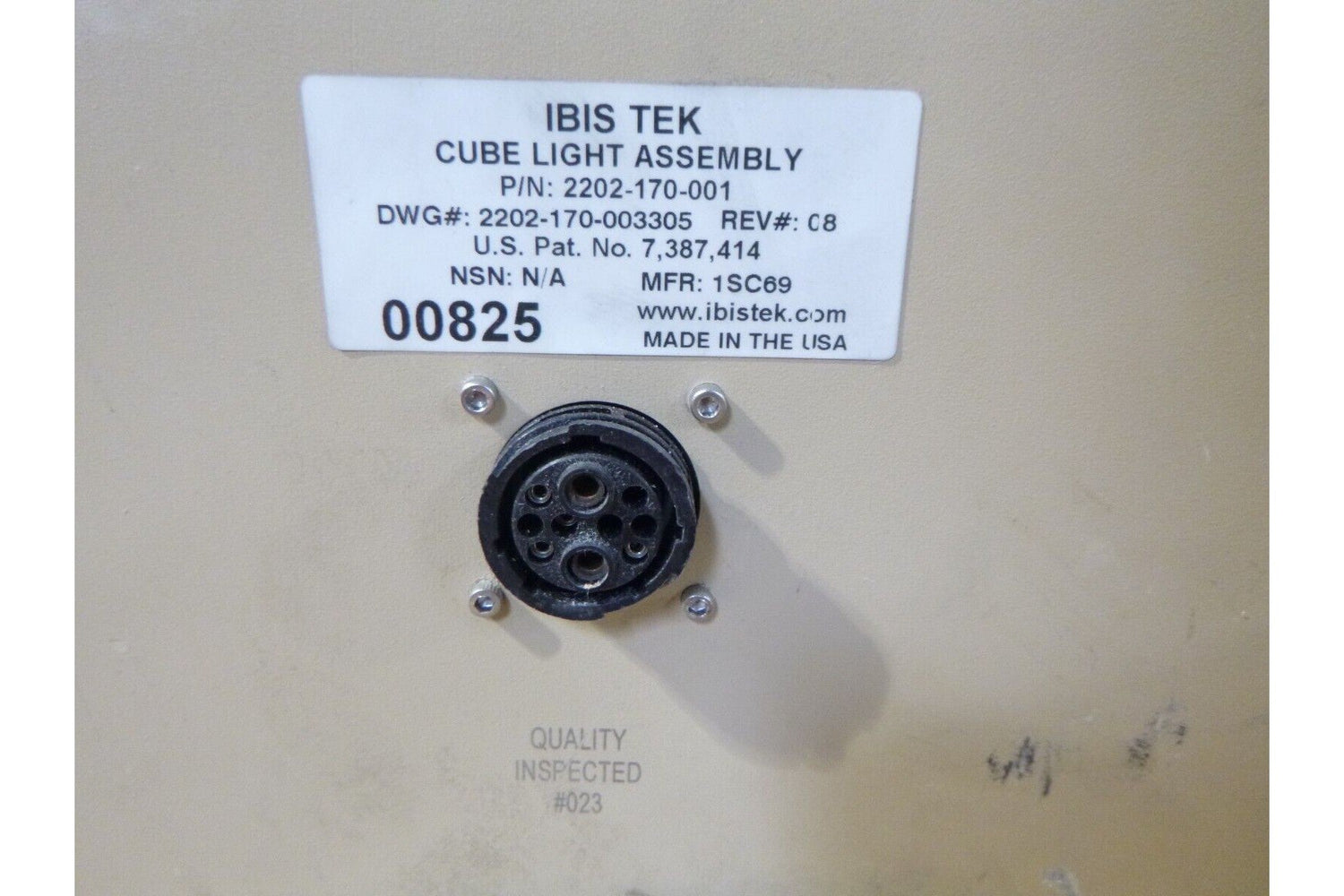 IBIS TEK 2202-170-001 HID &amp; IR LIGHTING CUBE MRAP MILITARY USGI | Genuine FMTV Replacement Parts, LMTV Parts For Sale and Military Surplus Medium Tactical Vehicle Parts &amp; Components