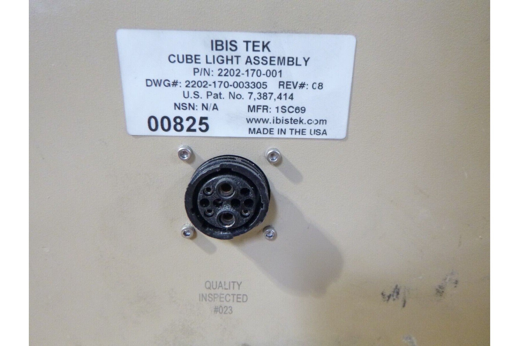 IBIS TEK 2202-170-001 HID &amp; IR LIGHTING CUBE MRAP MILITARY USGI | Genuine FMTV Replacement Parts, LMTV Parts For Sale and Military Surplus Medium Tactical Vehicle Parts &amp; Components
