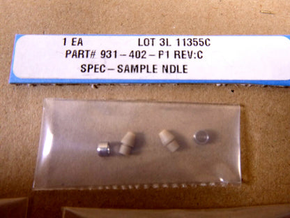 Inficon Headspace Sampling System 931-402-P1 Headspace Sample 7pc. Needle Set | Industrial MRO Replacement Parts, Manufacturing Machine Parts &amp; Components, Heavy Equipment Parts Supplier