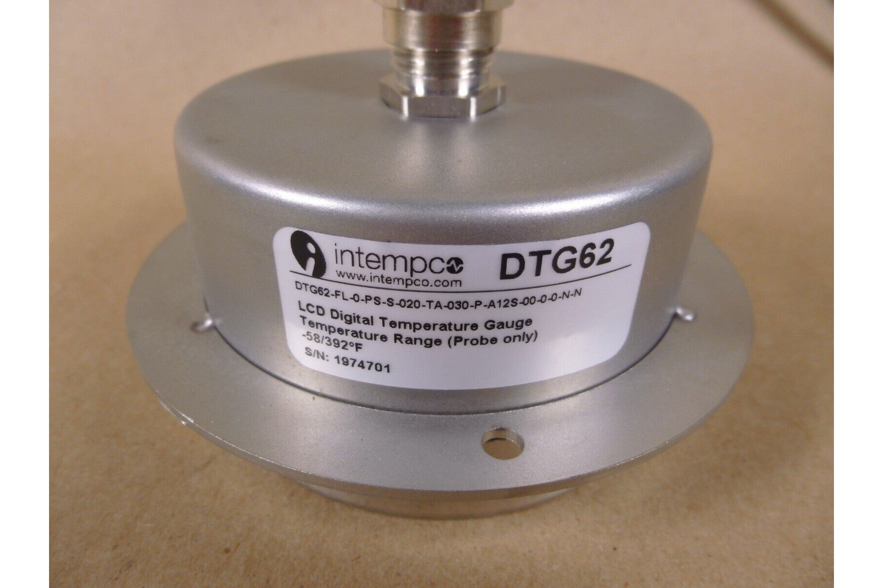 Intempco DTG DTG62 Digital Temperature Gauge LCD -58/392F (-50/200C) | Electrical MRO Replacement Parts &amp; Components and Commercial Electrical Supplies Company