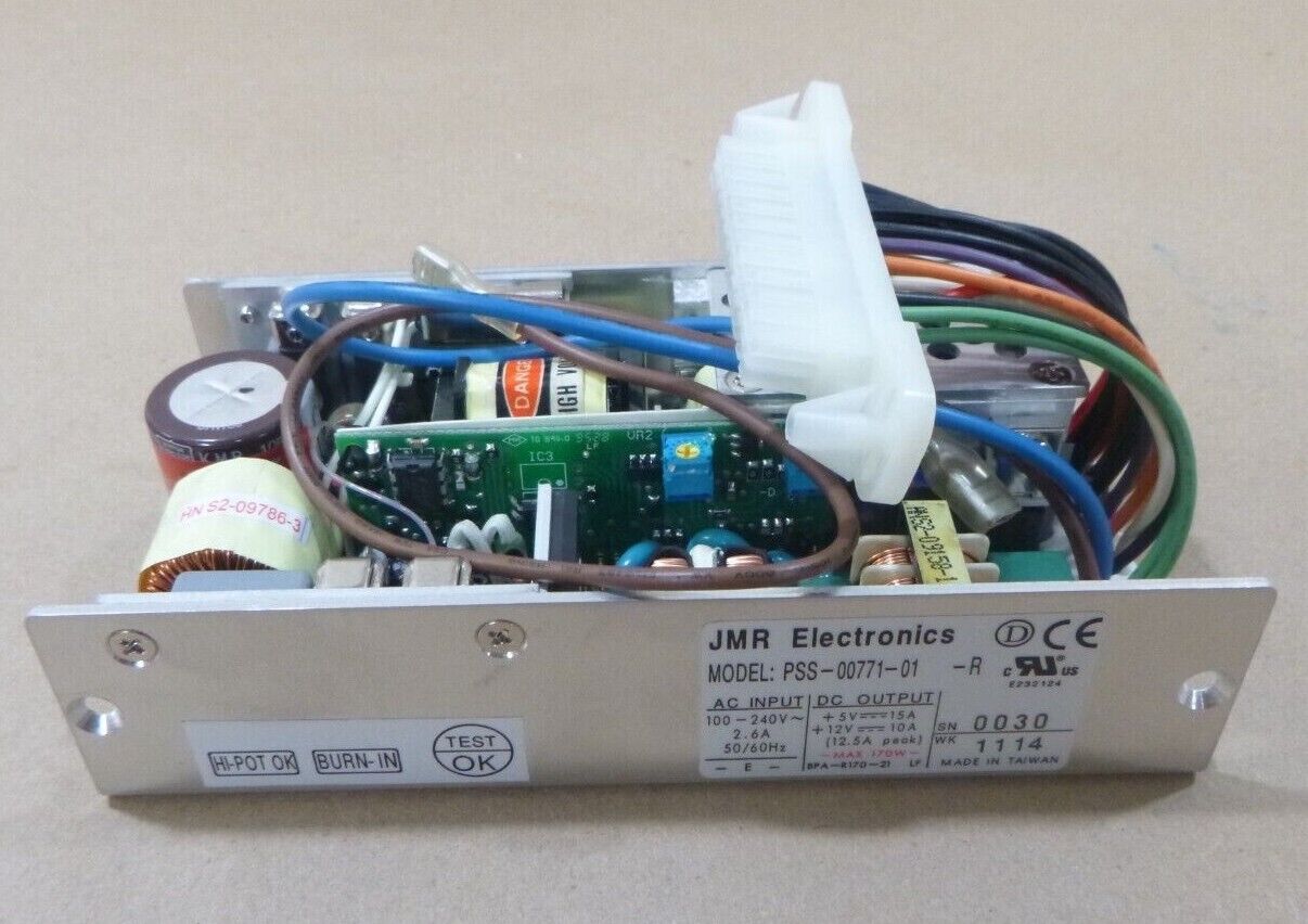 JMR ELECTRONICS PSS-00771-01 POWER SUPPLY 100-240VAC 2.6A 170W HS 1U OPEN FRAME | Electrical MRO Replacement Parts &amp; Components and Commercial Electrical Supplies Company