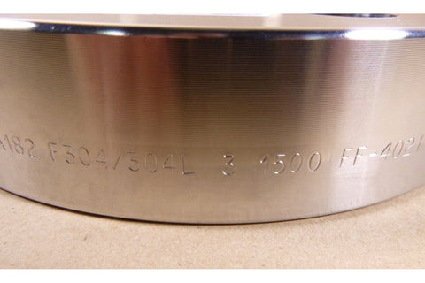 KERKAU USA 3" ASME B16.5 CLASS 1500 BLIND FLANGE 8 - BOLT, F304/304L STAINLESS - Royal Equipment KERKAUOther Fittings & Adapters