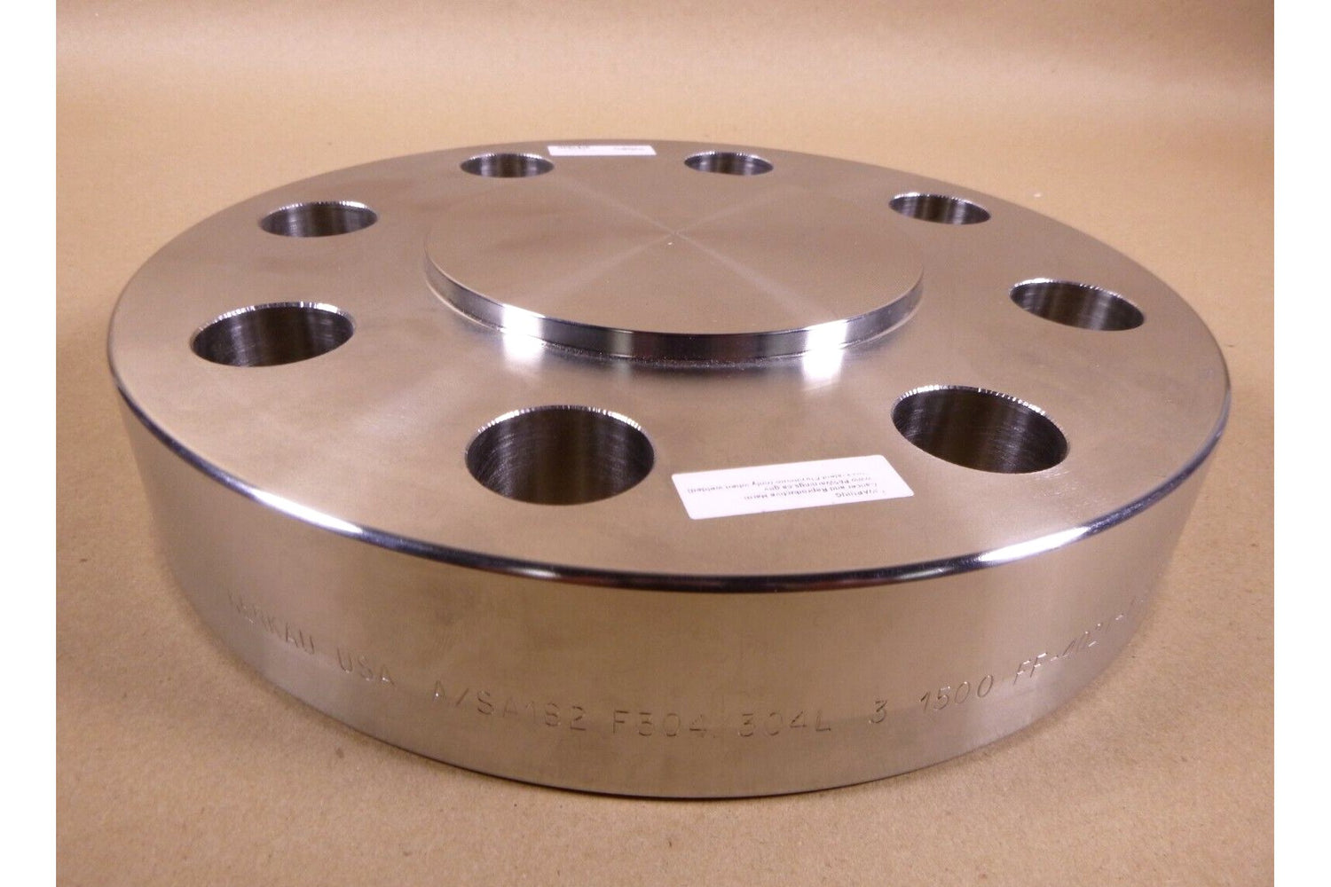 KERKAU USA 3" ASME B16.5 CLASS 1500 BLIND FLANGE 8-BOLT, F304/304L STAINLESS | Industrial MRO Replacement Parts, Manufacturing Machine Parts &amp; Components, Heavy Equipment Parts Supplier