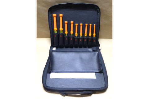 Klein Tools 1000 Volt Insulated 9 Pc. Nutdriver Set, 3/16 to 5/8 in P/N 33523 - Royal Equipment Klein ToolsNUT DRIVER SET