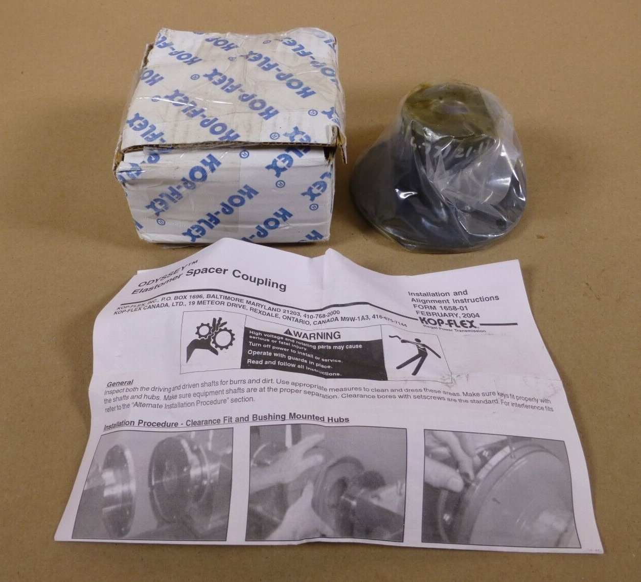 Kop-flex Odyssey 138 Shub 3/4 Inch KF1128452 Regal PTS Elastomer Spacer Coupling | Industrial MRO Replacement Parts, Manufacturing Machine Parts &amp; Components, Heavy Equipment Parts Supplier