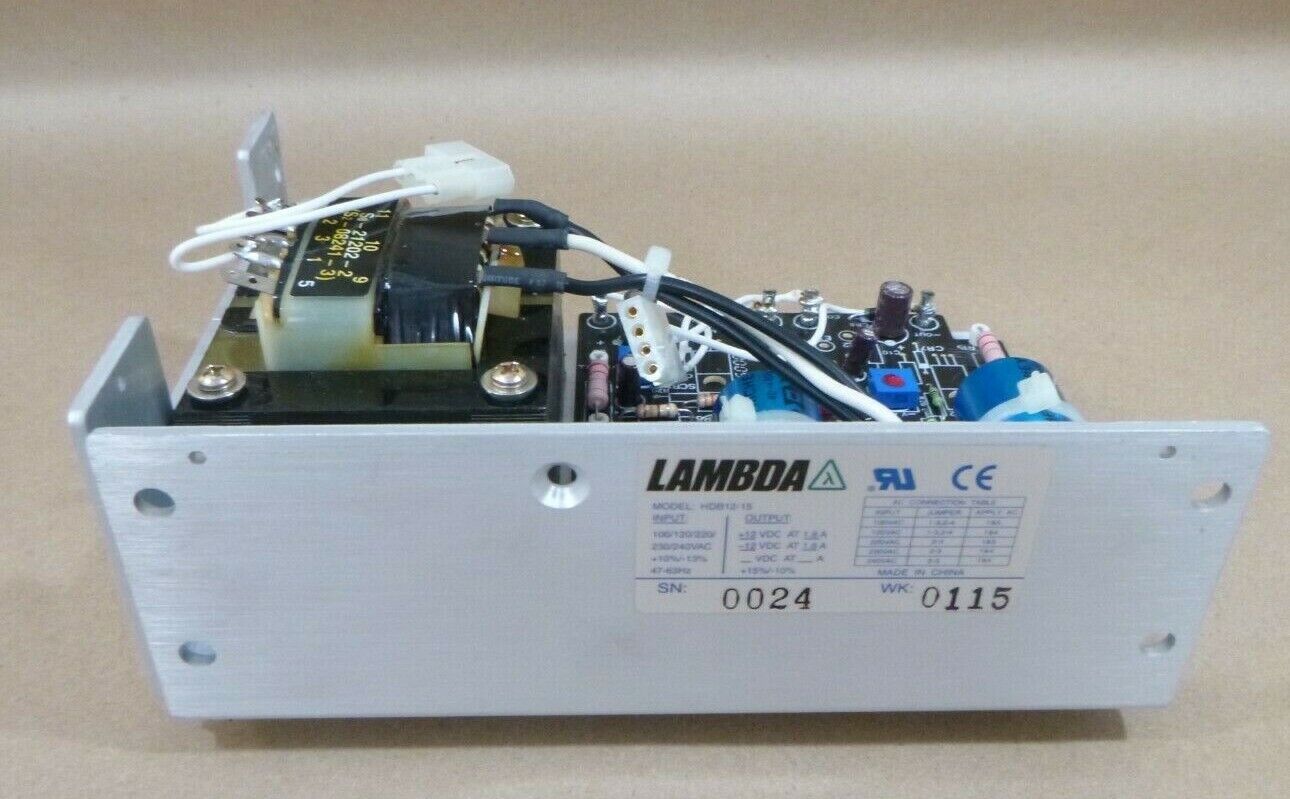 LAMBDA HDB12-15 40WATT SWITCHING POWER SUPPLY 100 TO 240V 1.8A 47-63HZ LINEAR | Industrial MRO Replacement Parts, Manufacturing Machine Parts &amp; Components, Heavy Equipment Parts Supplier