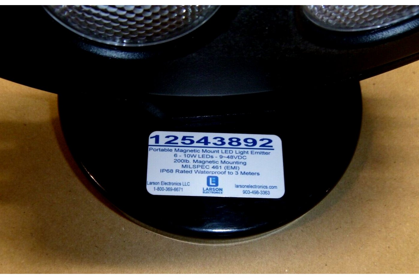 Larson LED10W-6R-HT Portable Magnetic Mount LED Light 675&