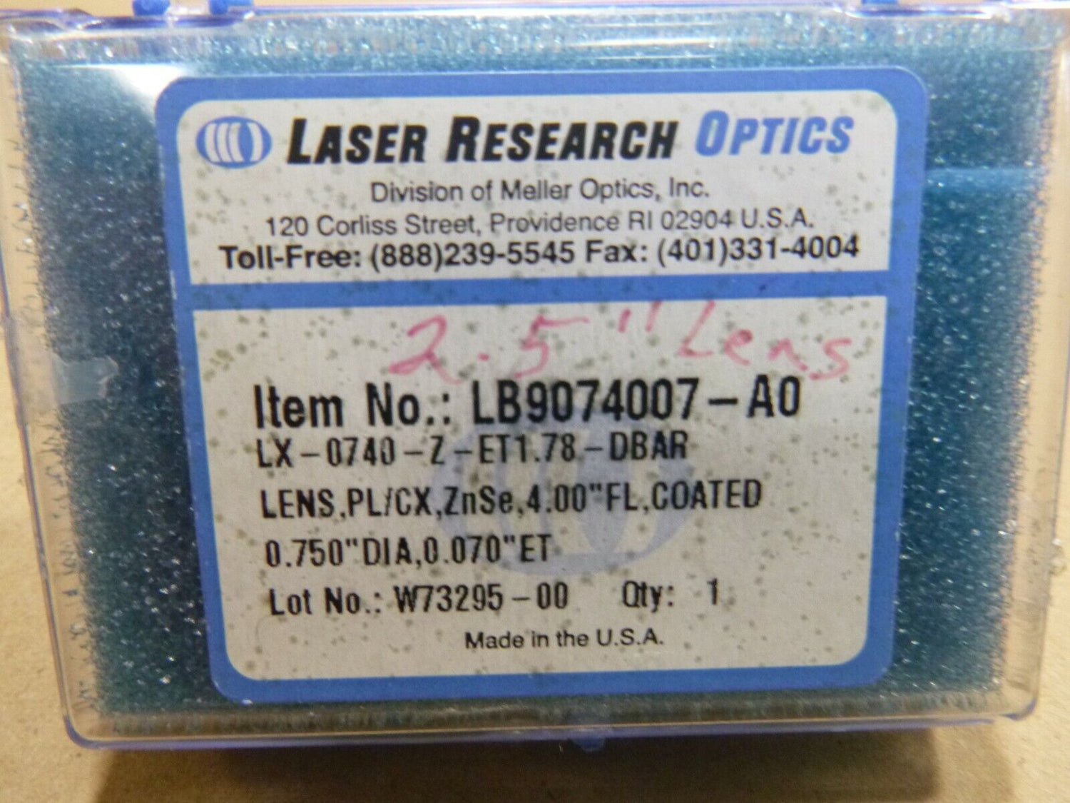 LASER RESEARCH ENGRAVER OPTICS LENS LX-0740-Z-ET1.78 Fits Jamieson MT-530 (2Pcs) | Industrial MRO Replacement Parts, Manufacturing Machine Parts &amp; Components, Heavy Equipment Parts Supplier
