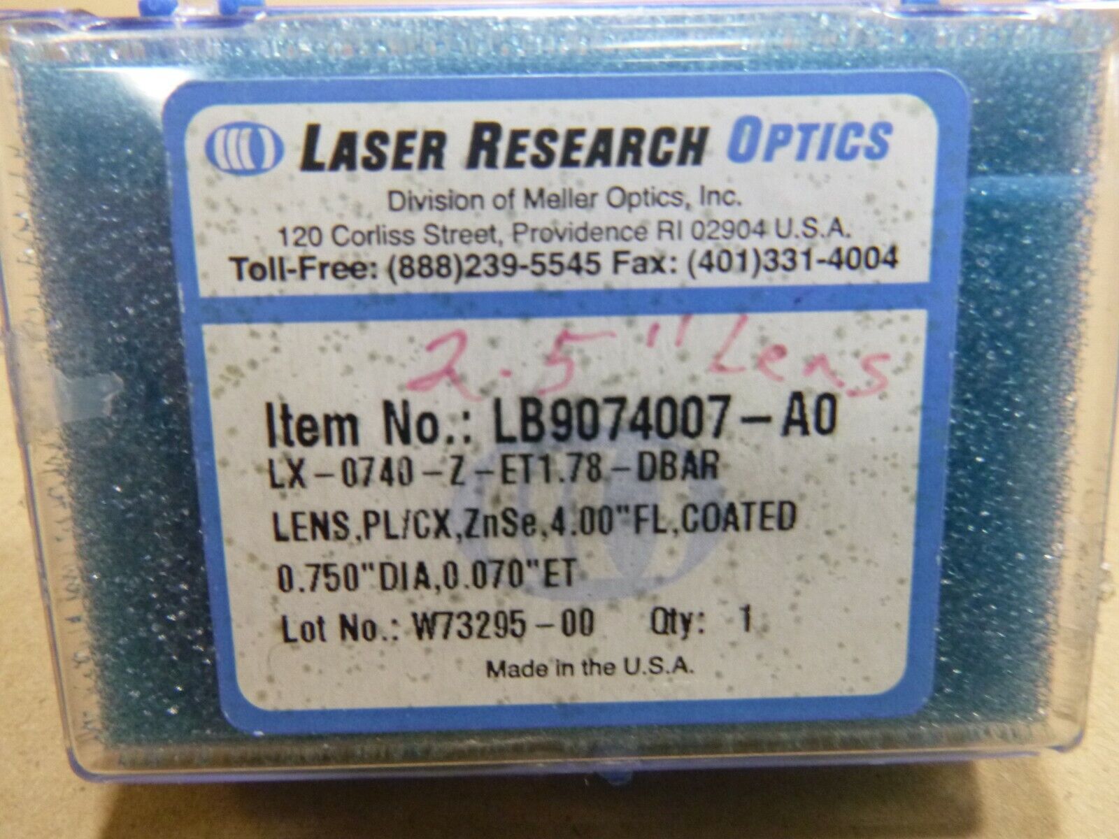 LASER RESEARCH ENGRAVER OPTICS LENS LX-0740-Z-ET1.78 Fits Jamieson MT-530 (2Pcs) | Industrial MRO Replacement Parts, Manufacturing Machine Parts &amp; Components, Heavy Equipment Parts Supplier