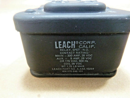 Leach A-A4A-10254 , 406-075-846-101 Electromagnetic Relay 5945-01-186-3136 | Electrical MRO Replacement Parts &amp; Components and Commercial Electrical Supplies Company