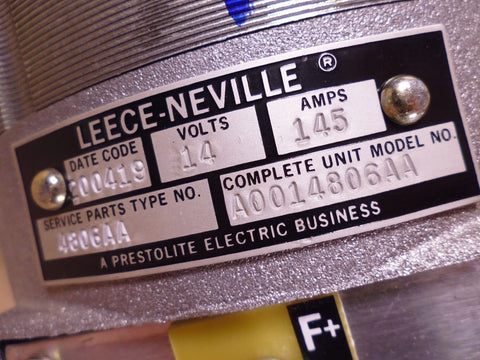 Leece Neville A001 - 4806AA Generator Alternator 4806AA HEMTT PLS 2920 - 01 - 349 - 9934 - Royal Equipment LEECE - NEVILLE