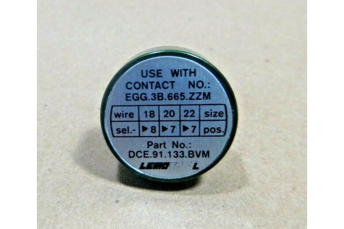 LEMO DCE.91.133.BVM MANUAL/PNEUMATIC CRIMP TOOL POSITIONER 1.3mm Male Contacts | Industrial MRO Tools and Replacement Industrial Equipment Components