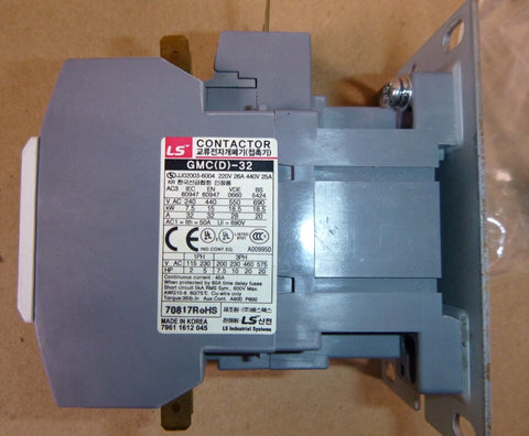 LG Air Conditioner Contactor 6600B000036, GMC(D) - 32 200 - 240V 32A 2POLE - Royal Equipment LG