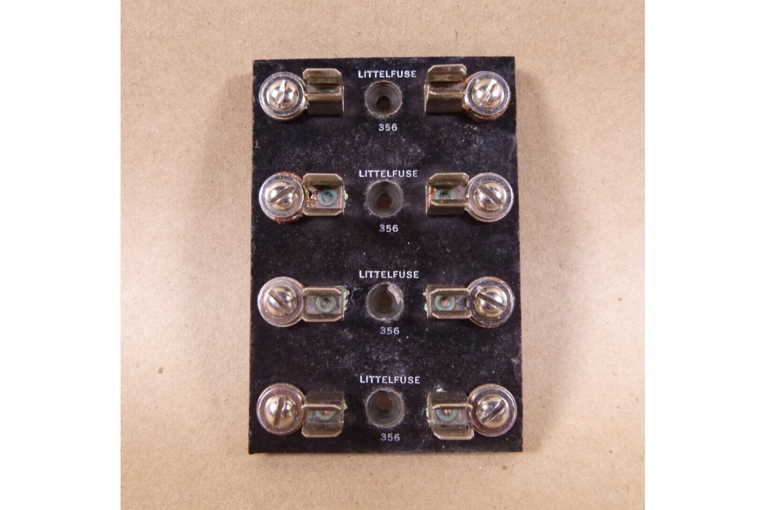 LITTELFUSE 356004 FUSE BLOCK FOR 3AB FUSE CARTRIDGE- 4 POLE - 15 AMP - 600 VOLT | Electrical MRO Replacement Parts &amp; Components and Commercial Electrical Supplies Company