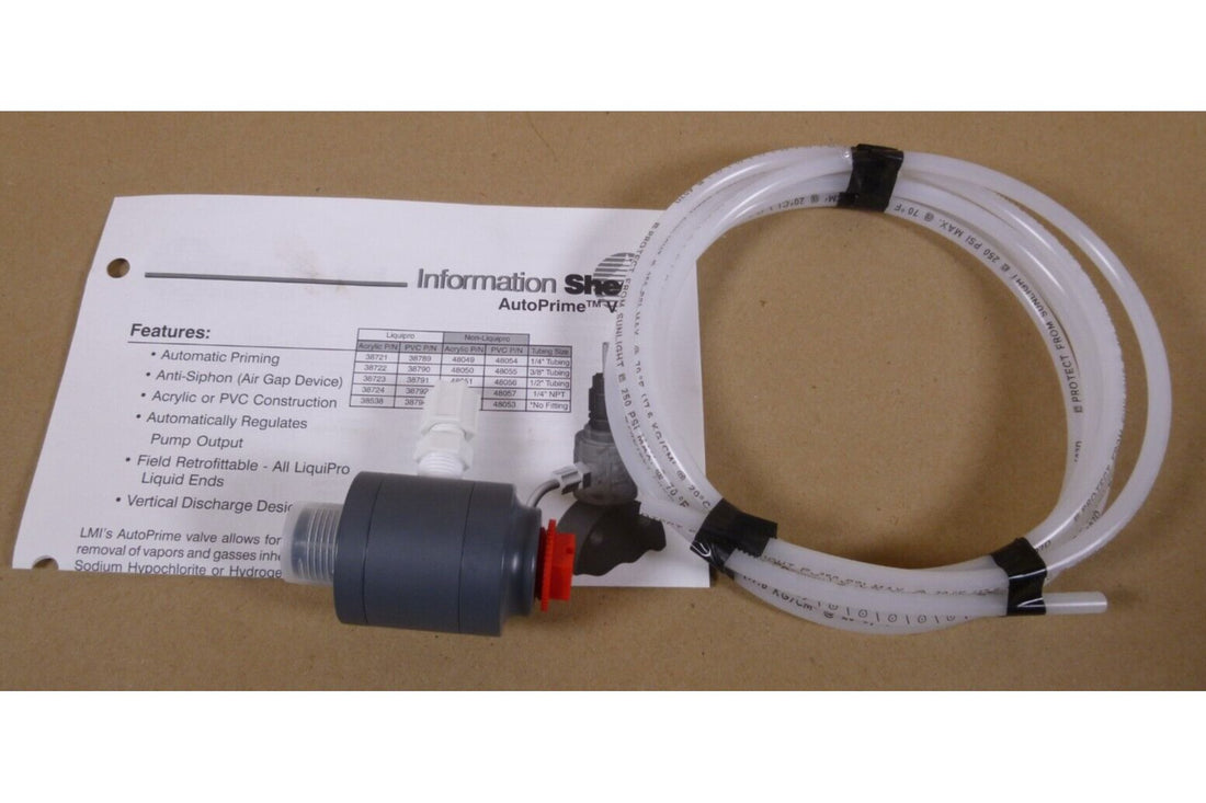 LMI Milton Roy 38794 Auto-Prime Valve 1/4" NPT PVC SD2/4 Metering Pump | Industrial MRO Replacement Parts, Manufacturing Machine Parts &amp; Components, Heavy Equipment Parts Supplier