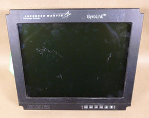 Lockheed Martin 025 - 0055 - 000 Gyrolink Gyrocam Systems 12.1" LCD Monitor Avalex *FOR PARTS* - Royal Equipment LOCKHEED