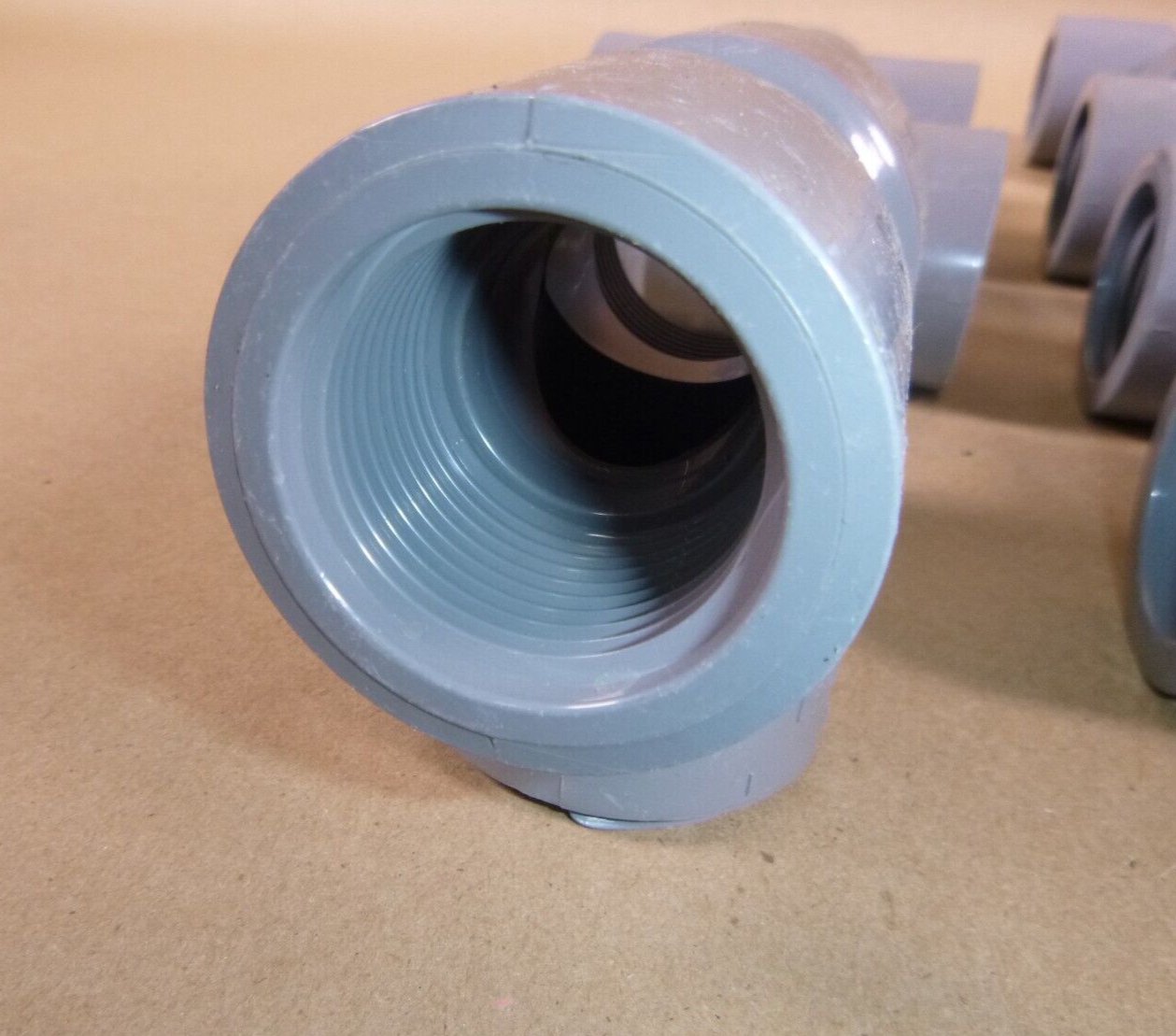 (Lot of 10) 1" Schedule 80 CPVC Threaded Tee - Eslon Made in USA | Industrial MRO Replacement Parts, Manufacturing Machine Parts &amp; Components, Heavy Equipment Parts Supplier