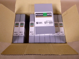 (Lot of 10) Fuji Film ST - 120 Master Quality Video Tape H471S - New Sealed Tapes - Royal Equipment FUJIFILM