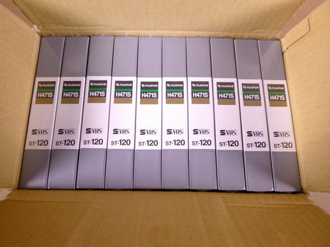 (Lot of 10) Fuji Film ST - 120 Master Quality Video Tape H471S - New Sealed Tapes - Royal Equipment FUJIFILM