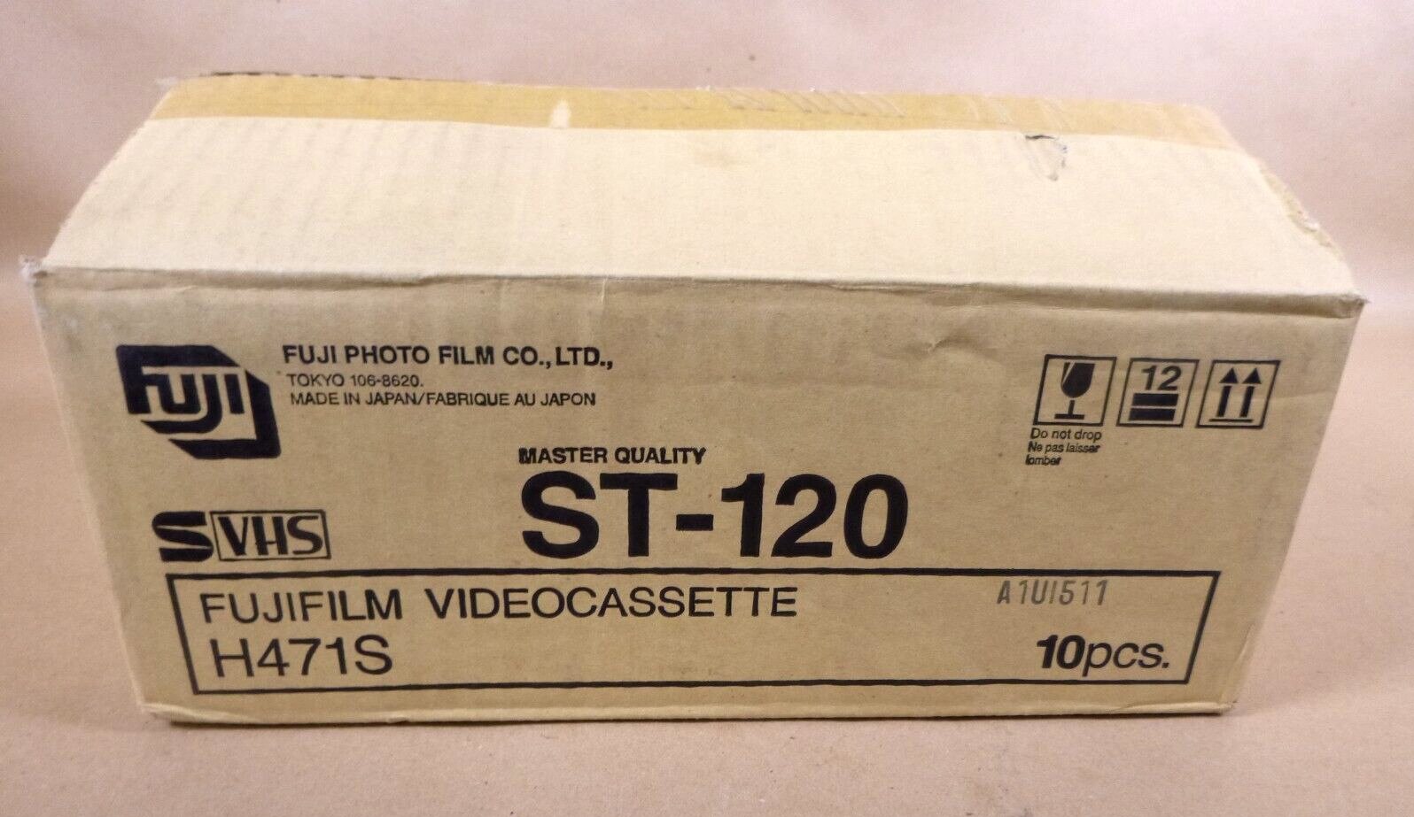 (Lot of 10) Fuji Film ST-120 Master Quality Video Tape H471S - New Sealed Tapes | Electrical MRO Replacement Parts &amp; Components and Commercial Electrical Supplies Company