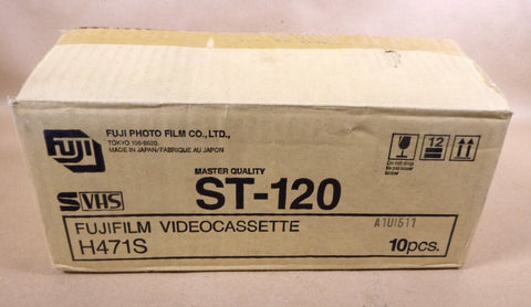 (Lot of 10) Fuji Film ST - 120 Master Quality Video Tape H471S - New Sealed Tapes - Royal Equipment FUJIFILM